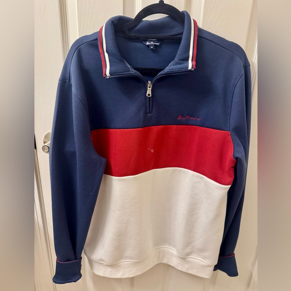 Nautica Tricolor Quarter-Zip Pullover